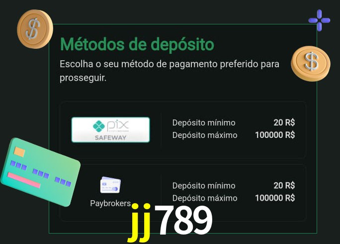 O cassino jj789 oferece uma grande variedade de métodos de pagamento